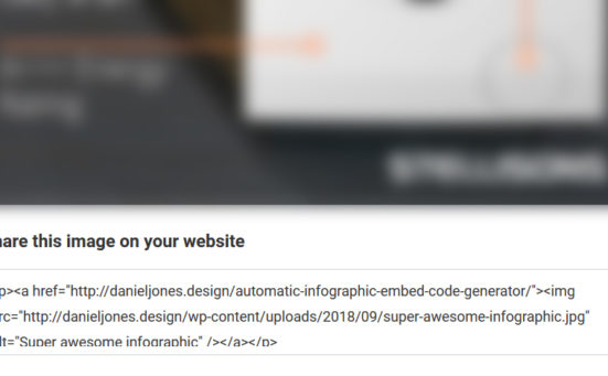 Automatic Infographic Embed Code Generator