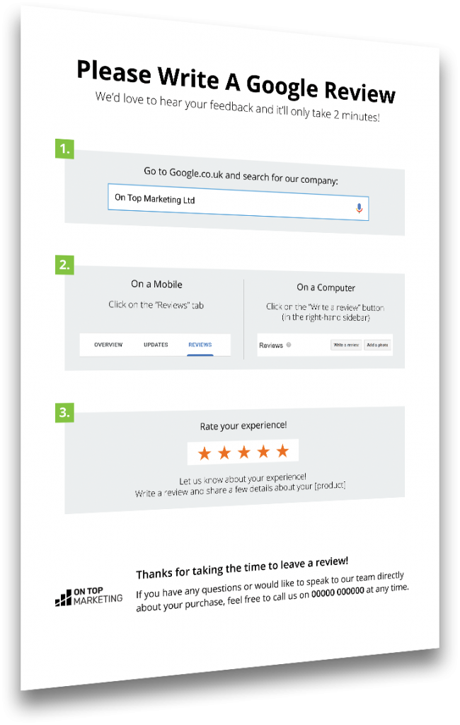 free-google-review-handout-template-on-top-marketing-ltd