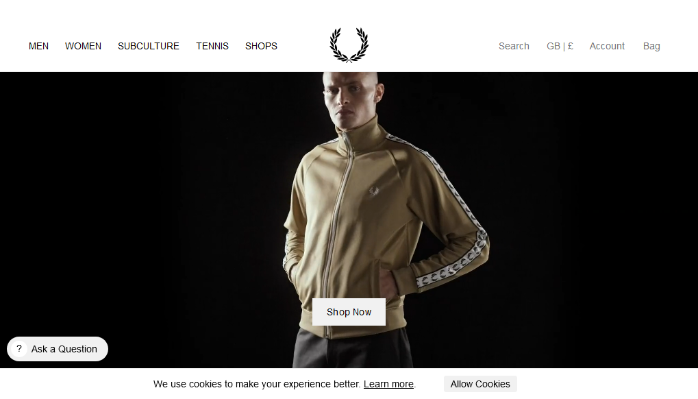Fred Perry website