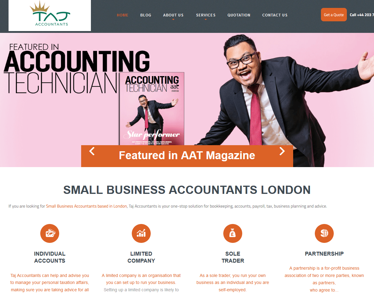 Accounting Website Example 21