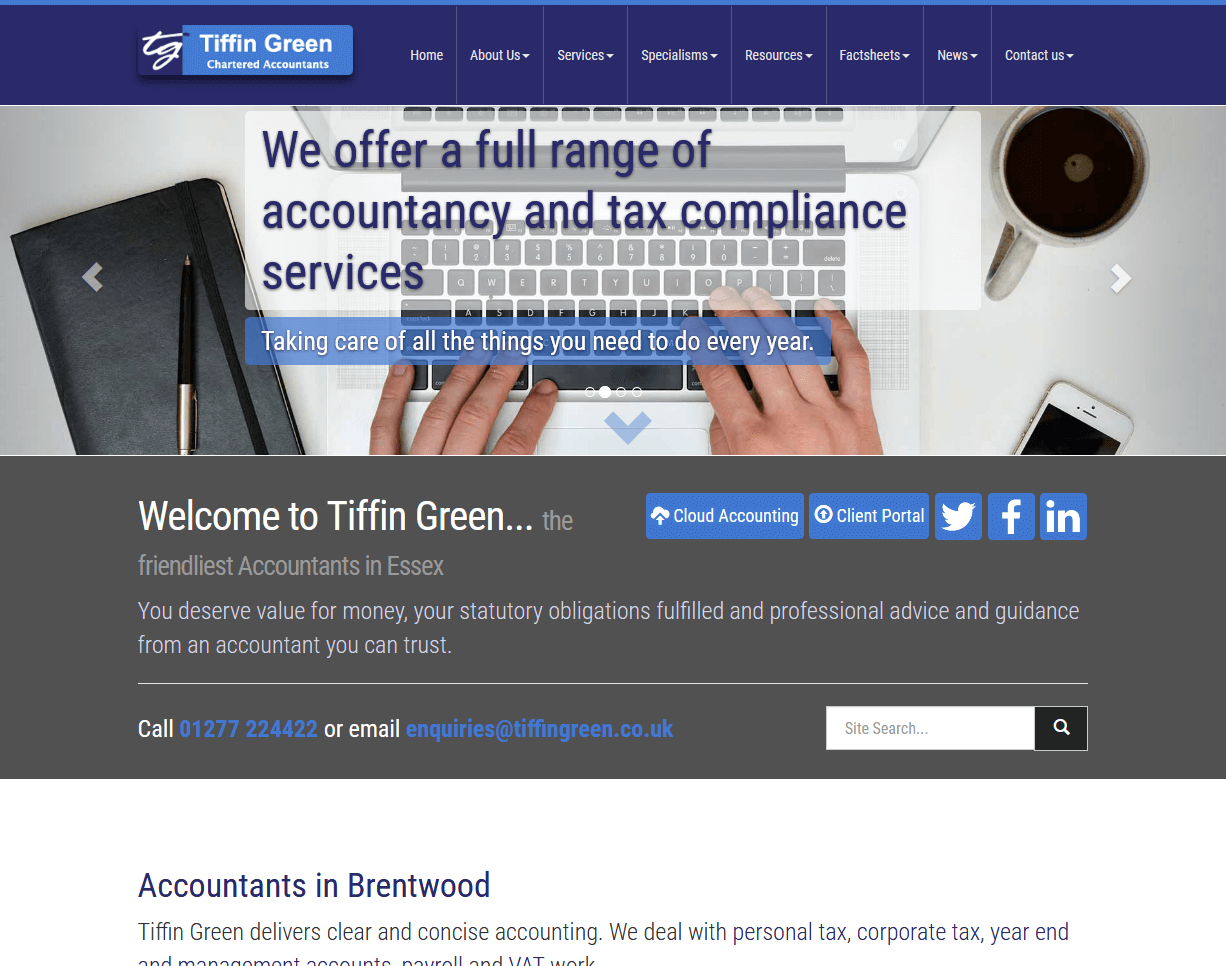 Accounting Website Example 7