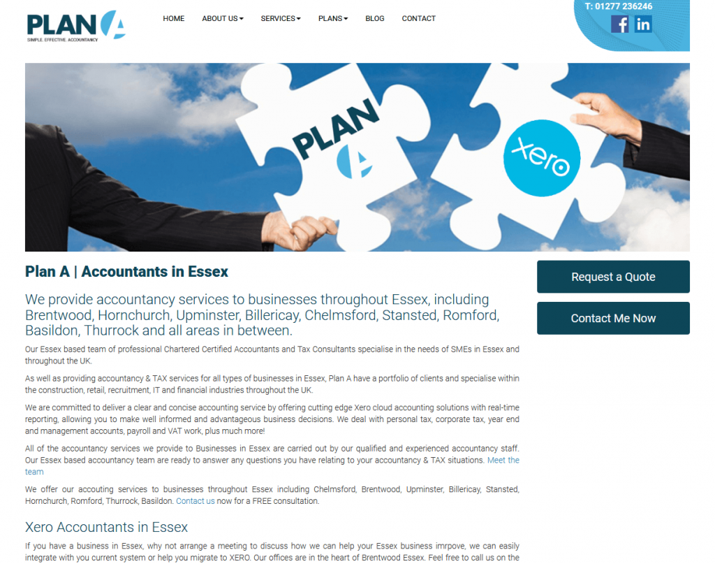 Accounting Website Example 8