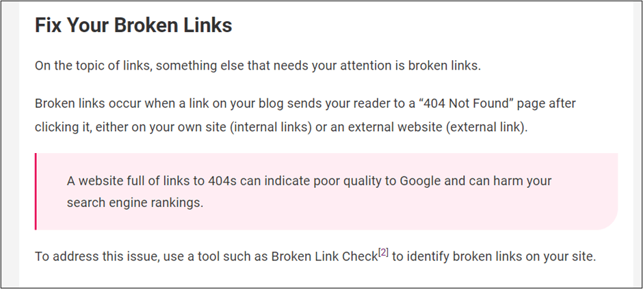 Fix Your Broken Links