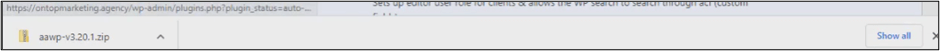 AAWP Downloaded Zip File