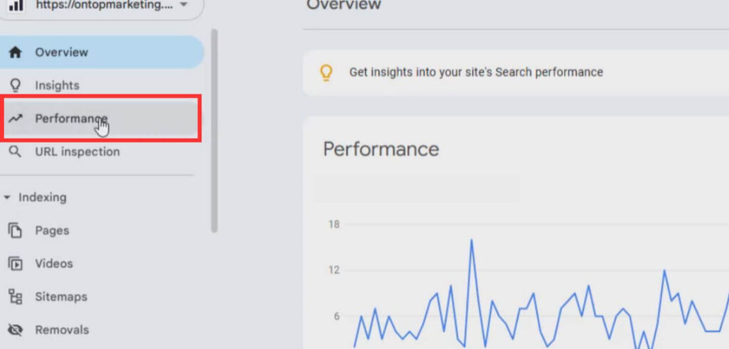 Google Search Console, Performance