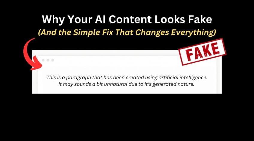 Why Your AI Content Looks Fake (And the Simple Fix That Changes Everything)