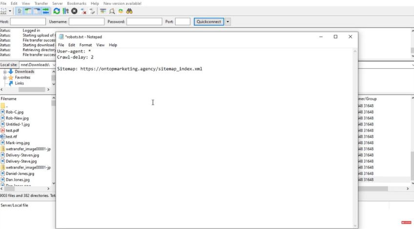 How To Edit Robots.txt Using FTP