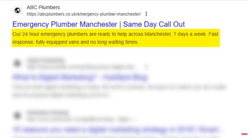 Meta Description example
