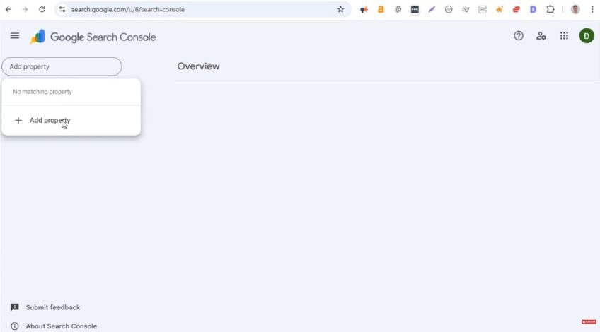 Step 2: Add Your Website As A Property